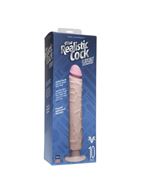 Телесный вибратор-реалистик The Realistic Cock Without Balls Vibrating 10” (29,2 см)