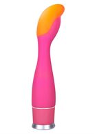 Розовый стимулятор точки G Light My Flare - 20 см.