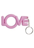 Розовое эрекционное кольцо-брелок Love Cocking 