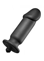 Анальный вибратор XL Silicone Vibrating Anal Plug - 19,5 см.