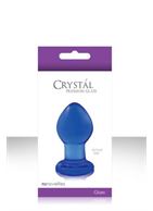 Малая синяя стеклянная анальная пробка CRYSTAL PLUG