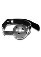 Чёрный пластиковый кляп-шар Breathable Ball Gag