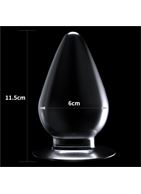 Прозрачная анальная пробка Flawless Clear Anal Plug 4.5" (11,5 см)