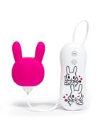 Розовый клиторальный стимулятор-зайчик SILICONE PURPLE BUNNY CLITORAL VIBRATOR
