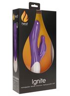 Фиолетовый вибратор-кролик G Ignite с функцией нагрева (20,8 см)