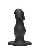 Чёрная анальная пробка TitanMen The Rumpy (16,5 см)