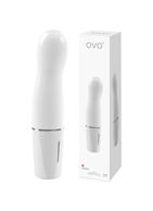 Мини вибратор белый OVO D3 (14 см)