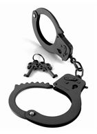 Черные металлические наручники Designer Metal Handcuffs