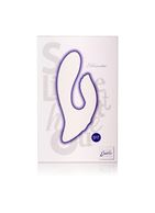 Фиолетовый перезаряжаемый вибратор со стимуляцией клитора Silhouette S17