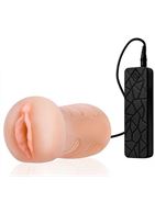 Мастурбатор-вагина REALSTUFF - VIBRATING MASTURBATOR PUSSY с виброяйцом на пульте