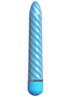 Голубой вибратор Sweet Swirl Vibrator (21,3 см)