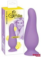 Фиолетовая анальная втулка Smile Hopper - 10 см.