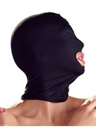 Черная закрытая маска шлем с отверстием для рта Head Mask