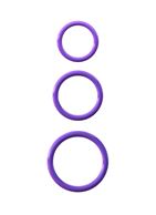 Набор из трех эрекционных колец Silicone 3-Ring Stamina Set