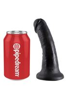 Чёрный фаллоимитатор с присоской 6" King Cock (15,2 см)