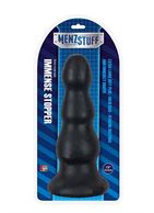 Гигантская чёрная анальная ёлочка MENZSTUFF - IMMENSE STOPPER (32,5 см)