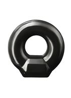 Черное эрекционное кольцо Drop Ring