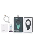 Чёрное эрекционное виброкольцо We-vibe Verge