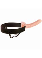 Мужской полый страпон 10" Flesh Hollow Strap-On (24 см)