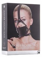 Чёрный кожаный кляп Leather Mouth Gag