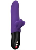 Фиолетовый пульсатор с клиторальным лепестком Bi Stronic Fusion (21,5 см)