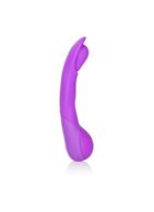 Фиолетовый вибромассажер Impress Scoop - 12 см.