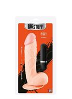 Телесный вибратор-реалистик BIGSTUFF 8INCH FLESH - 20 см.