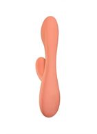 Розовый вибратор Shape of Water - Pearl с клиторальным отростком (18,5 см)