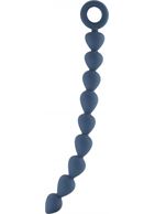 Синяя анальная цепочка Bead Chain - 24,9 см.
