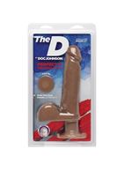 Телесный вибромассажер-реалистик на присоске Perfect D Vibrating 8" (23 см)