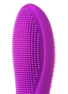 Фиолетовый вибратор с ресничками JOS - DESI (18,5 см)