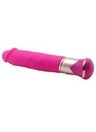 Ярко-розовый вибратор ECSTASY Deluxe Rowdy Dong (21,5 см)