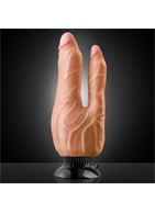 Телесный вибратор Real Feel Deluxe №8 Double Penetrator для двойного проникновения (13 см)