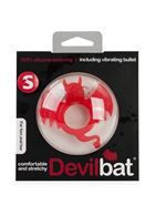 Красное эрекционное кольцо Devil Bat