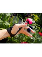 Розовый мини-вибратор на палец Fun Toys Gring