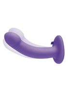 Фиолетовый страпон с вибрацией Pegasus (15 см)