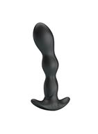 Черный анальный стимулятор простаты с вибрацией Special Anal Massager (14,5 см)