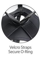 Страпон-система с телесной насадкой 11" Two Cocks One Hole Hollow Strap-On Suspender System (30,5 см)