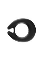 Черное эрекционное виброкольцо Cock Ring с пультом ДУ