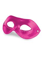 Розовая кожаная маска со стразами Diamond Mask