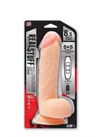 Телесный USB-вибратор REALSTUFF 8.5INCH (22 см)