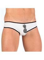 Мужские мини-слипы с черной окантовкой Pineapple