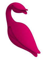Малиновый вибратор бутон Swan (11 см)