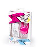 Розовый клиторальный стимулятор-зайчик SILICONE PURPLE BUNNY CLITORAL VIBRATOR