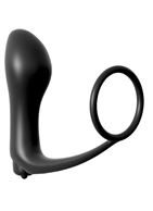 Анальная пробка с вибрацией с эрекционным кольцом Ass-Gasm Cockring Vibrating Plug
