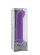 Фиолетовый вибратор PURRFECT SILICONE CLASSIC G-SPOT PURPLE (17,5 см)