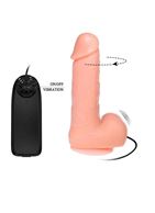 Реалистичный фаллоимитатор с ротацией Realistic Cock Vibe - 18 см.