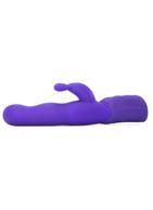 Фиолетовый хай-тек вибромассажер iVibe Select iRabbit - 26 см.