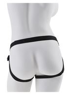 Чёрный с золотом женский страпон Designer Strap-On (18 см)