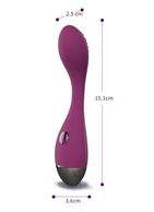 Фиолетовый вибратор G-Spot Evelyn (15,1 см)